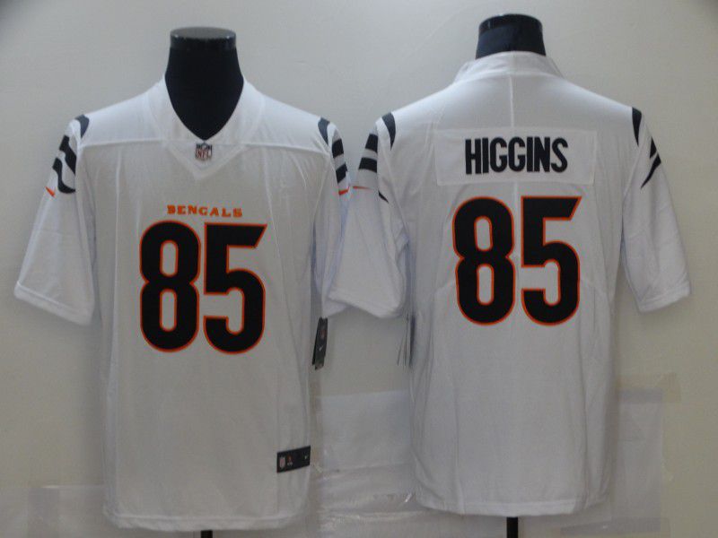 Men Cincinnati Bengals #85 Higgins White Nike Vapor Untouchable Limited 2021 NFL Jersey